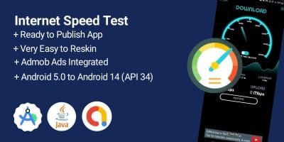 Internet Speed Tester App - Android Source Code