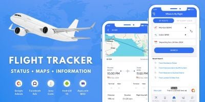 Flight Tracker with AdMob Ads Android