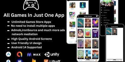 All In One Game User App With Admin App