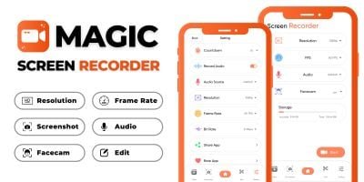 Magic Screen Recorder with AdMob Ads Android