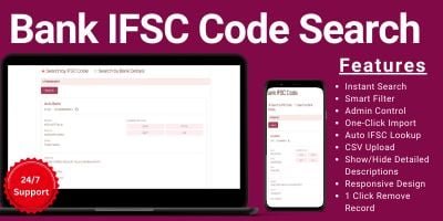 Bank IFSC Code Search WordPress