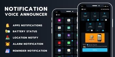 Notification Voice Announcer AdMob FB Ads Android