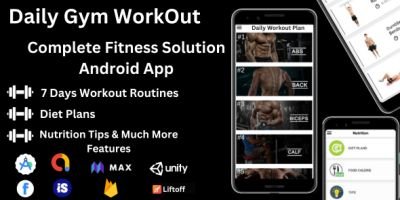 Gym Workout with AdMob Ads Mediation Android