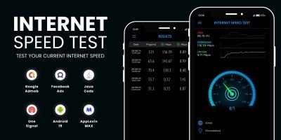 Internet Speed Test with AdMob Ads Android