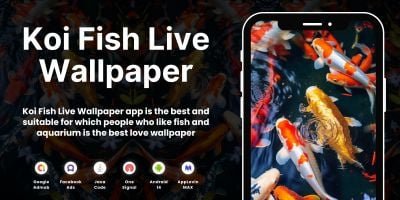 Koi Fish Live Wallpaper AdMob Ads Android
