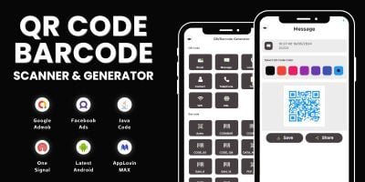 QR Code Barcode Scanner Generator AdMob Ad Android