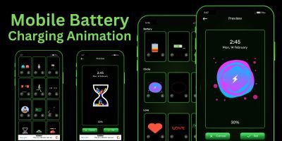 Mobile Battery Charging Animation AdMob Android