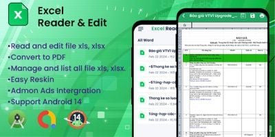 Excel Reader And Edit Android App