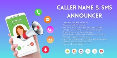 Caller Name and SMS Announcer - Android App