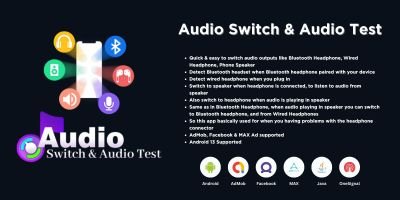 Audio Switch Audio Test - Android Source Code