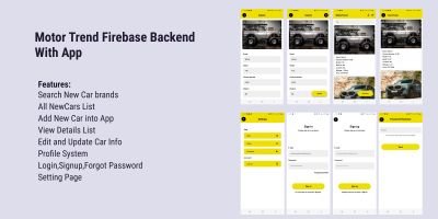 MotorTrend Android Native  App With Firebase