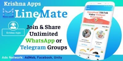 LineMate - Unlimited WhatsApp And Telegram Groups