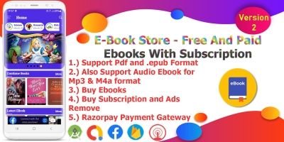 eBook Store - Android Studio Code