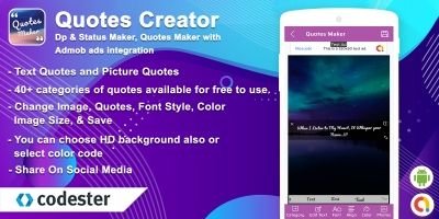 Android Quotes Maker And Status Maker