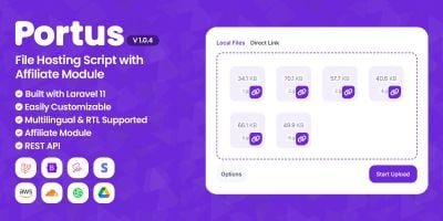 Portus - Advanced File Hosting Script
