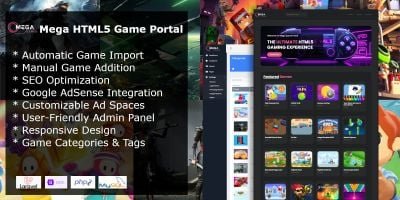 Mega HTML5 Game Portal