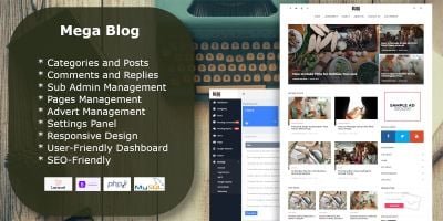 Mega Blog - News and Blogging platform