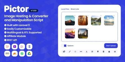 Pictor - Image Hosting And Converter Script
