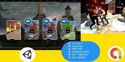 Superhero fighter - Unity Source Code