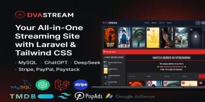 DVASTREAM - Laravel Video Platform with AI
