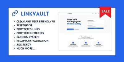 LinkVault Pro - PHP Script