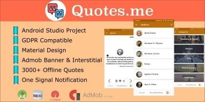 Quotes.me - Android Offline Quotes App With GDPR
