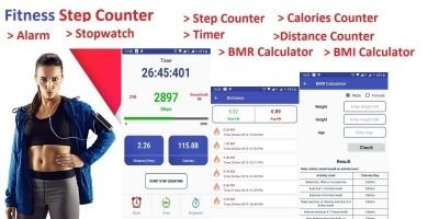 Fitness Step Counter - Android App Template