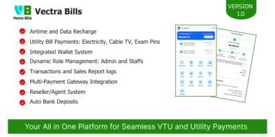 VectraBills - All in One Platform for Seamless VTU