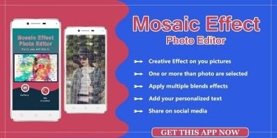 Mosaic Photo Effects Android App Template