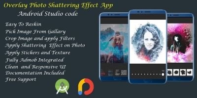 Overlay Photo Shattering Effect - Android Studio