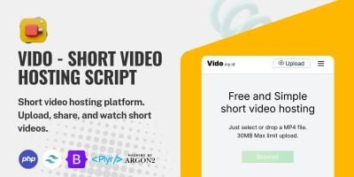 Vido Video Hosting Script