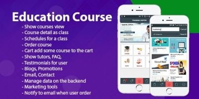 Education Course - Android Template With Backend