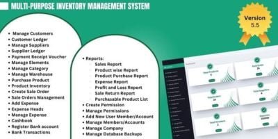 Multi Purpose Inventory Management System v5