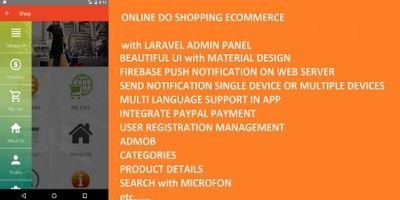 DoSHopping eCommerce App With Laravel Admin Panel