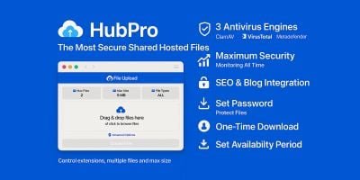 HubPro Files Upload And Antivirus Protection