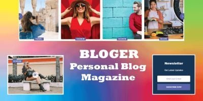 Bloger Personal Blog And Magazine Script