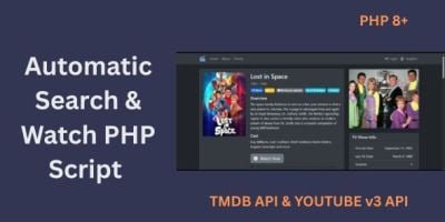 Automatic Search and Stream PHP Script