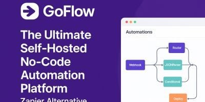 GoFlow - Automations Workflow Web App with Website
