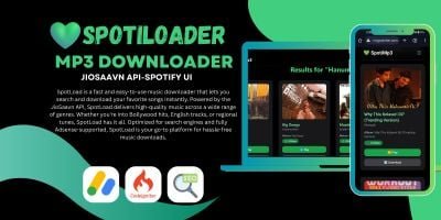 SpotiLoader- Mp3 Search Engine Php Script