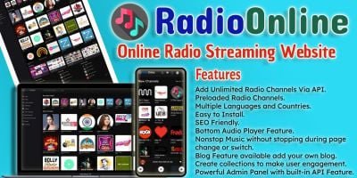 RadioOnline - Online Radio Streaming Website