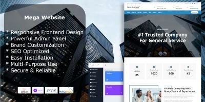 Mega Business - Business Website Script