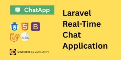 ChatApp - Laravel Real-Time Chat Application.