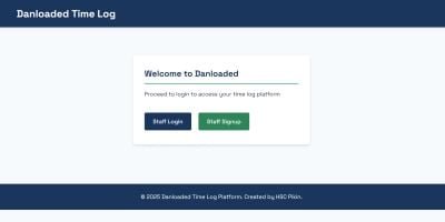 Staff Time Log System PHP Script