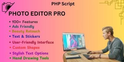 Photo Editor Pro PHP Script
