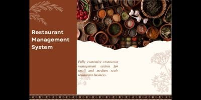 Restaurant Management System PHP