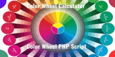 Color Wheel Color Palette PHP Script