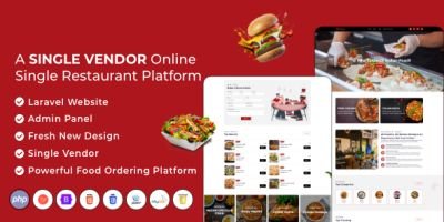 Resto - Single Vendor Online Food Ordering Website