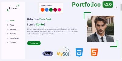 Portfolico - PHP personal portfolio script