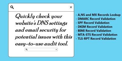 Website DNS and Mail Security Audit Tool