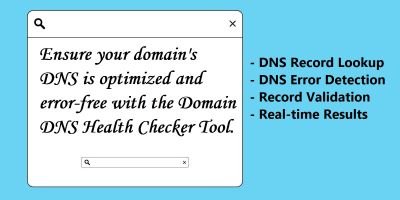 Domain DNS Health Checker Tool